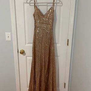 SHEIN rose gold dress
